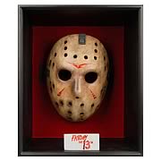 Friday the 13th Hockey Mask Prop Replica with Wooden Box